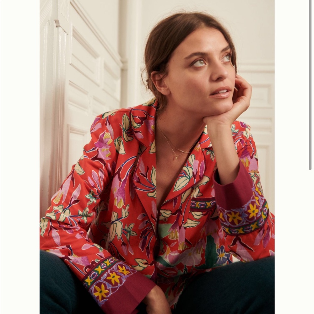 Anthropologie Lil Sire Cheetah Dreams PJ Set
